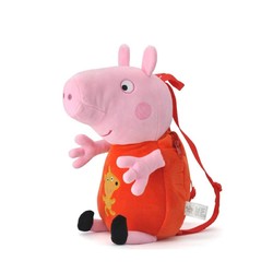 小猪佩奇Peppa Pig儿童双肩包 毛绒公仔玩具 44厘米背包 2岁+