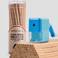 M&G 晨光 原木杆铅笔 50支/桶 2B/HB可选 送卷笔刀