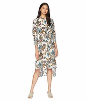 Juicy Couture 橘滋Ornate Floral Paisley Silk Shirtdress女士长裙