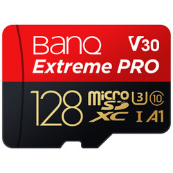 banq 128GB 读速100MB/s Class10手机内存卡 MicroSDXC UHS-I行车记录仪监控摄像存储卡 TF卡