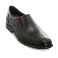 ROCKPORT 乐步 套脚平跟男士休闲鞋休闲皮鞋 CH1240BLK134 Black UK9