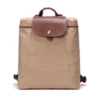 LONGCHAMP 珑骧 女士Le Pliage系列米色织物可折叠双肩包 1699 089 841