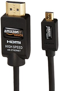 AmazonBasics 亚马逊倍思 HDMI转Micro HDMI 连接线 (1米)