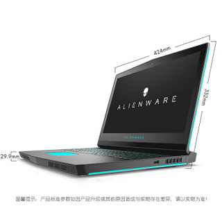 ALIENWARE 外星人 17.3英寸笔记本电脑 (i9-8950HK、32G、1TSSDX2、1T、GTX1080 8G)银色