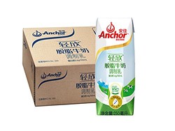 新西兰原装进口牛奶安佳Anchor轻欣脱脂牛奶超高温UHT纯牛奶250ml*24整箱装