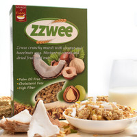孜滋味（zzwee） 即食水果坚果燕麦片 椰子榛子仁 375g *10件