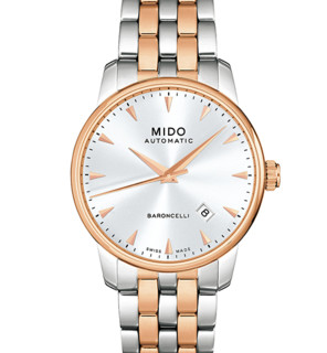 MIDO 美度 Baroncelli 贝伦赛丽系列 M8600.9.11.1 男士机械腕表