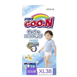GOO.N 大王 维E系列 婴儿拉拉裤 XL38片