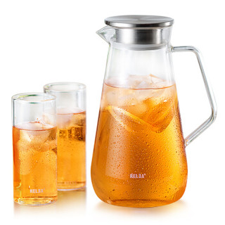 物生物（RELEA）玻璃杯 1800ML冷水壶套装  简润壶+2杯 *7件