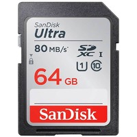 SanDisk 闪迪 64GB SD存储卡 C10 至尊高速版