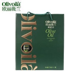 欧丽薇兰 橄榄油 简装礼盒 750ml*2瓶