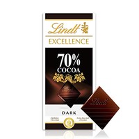 Lindt 瑞士莲 排装70％可可黑巧克力 100g