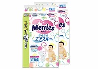 Merries 妙而舒 纸尿裤量贩装 大号 L64