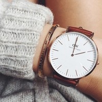 Daniel Wellington 丹尼尔•惠灵顿 Classic系列 0507DW 女士石英手表 *2件