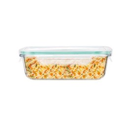 iCook 玻璃饭盒 410ml 小麦秸秆餐具