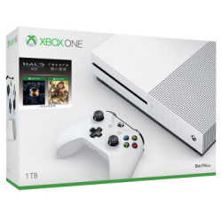 微软(Microsoft)Xbox One S 1TB 动作套装 核心重铸 + 光环:士官长合集 近期低价