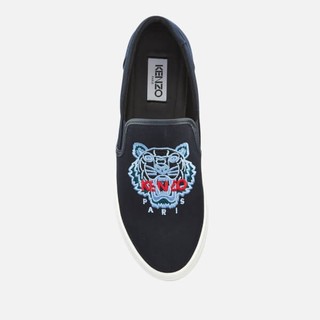 KENZO Canvas 男士虎头刺绣休闲鞋 海军蓝