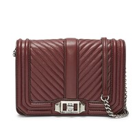 REBECCA MINKOFF CHEVRON QUILTED SMALL LOVE 女士斜挎包