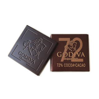 GODIVA 歌帝梵 散装72%可可黑巧克力片 500g