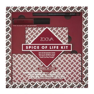 ZOEVA spice of life kit 辛辣人生彩妆四件套装（眼影盘+高光腮红盘+唇釉+唇线笔）