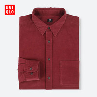 UNIQLO 优衣库 409286 男士灯芯绒衬衫 (M、枣红色)