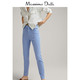 Massimo Dutti 05066537403 女装 紧身版高腰斜纹布长裤