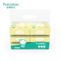 PurCotton 全棉时代 婴儿纯棉柔巾 6袋/提*3提