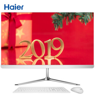 Haier 海尔 天越X7 21.5英寸轻薄微边一体机商用办公台式电脑（J3160 4G 120G 双频WIFI 无线键鼠）