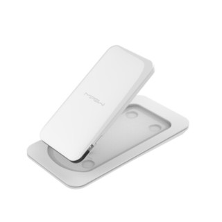 MIPOW 移动电源5000毫安 便携轻薄自带线 苹果MFi认证 适用于苹果iPhone6/6p/7/8/8p/x 白色