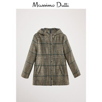 Massimo Dutti 女童 格纹羊毛大衣 06712068802