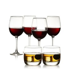 Luminarc 乐美雅 J0935 居家酒具4+2套装 水杯 红酒杯（亚马逊自营商品, 由供应商配送）