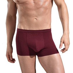 宝迪威德（1条装）男士内裤 莫代尔随心裁 包腰平角裤 ZBN23DD1 紫红色 175码 *2件