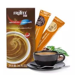 泰国进口 果咖（FRUTTEE）尝鲜装 经典原味、特浓三合一速溶咖啡各1条（18g*2条）