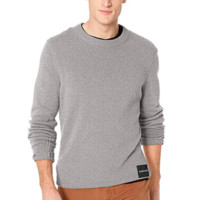 Calvin Klein 卡尔文·克莱 Crewneck Logo 男士羊毛混纺毛衣