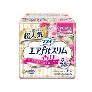 苏菲 sofy 美金 轻薄气垫纤巧卫生巾25cm*16p 清香型  日本进口