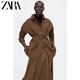 ZARA 新款 女装 配腰带衬衫外套 08068814716