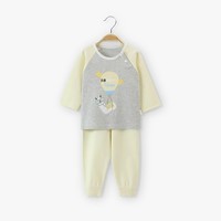 贝加猫 婴儿纯棉秋衣套装 65-100cm *2件