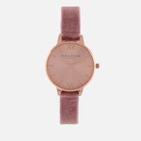 OLIVIA BURTON SUNRAY DIAL 女款天鹅绒时装腕表