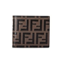 FENDI 芬迪 Embossed FF Logo 男士短款钱包