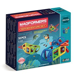 MAGFORMERS 麦格弗 SEA ADVENTURE SET 海底冒险32片套组