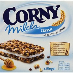 Corny 经典牛奶蜂蜜谷物夹心饼干棒 健康营养/富含钙/不含色素及防腐剂 4条