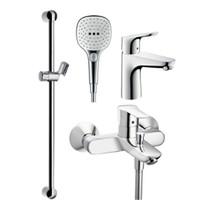 Hansgrohe 汉斯格雅 飞雨 select120手持花洒+福柯斯面盆龙头套餐