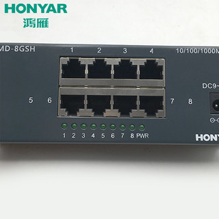 HONYAR 鸿雁 PMD-8GSH 1进7出千兆交换机模块条