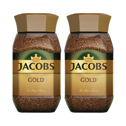 雅各布jacobs金牌皇冠冻干速溶咖啡100g2新