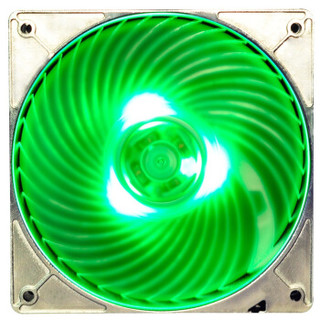 SILVER STONE 银欣 12CM穿甲弹风扇 LED绿光 AP121-GL