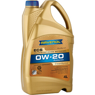 Ravenol（拉锋）超级全合成机油 ECS 0W-20 SN级 4L装（买就送机滤_可挑战18000KM）