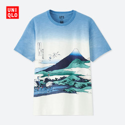 男装 Hokusai Blue印花T恤(短袖) 416192 优衣库UNIQLO