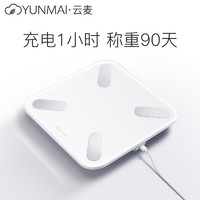 移动端：YUNMAI 云麦 M1501 USB充电体脂秤 白色