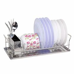 雅客集不锈钢碗盘架多功能单层沥水架厨房收纳架碗筷置物架ml 140 什么值得买