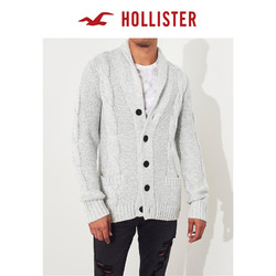 Hollister2018秋季新品麻花披肩式开衫 男 228369-1